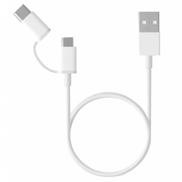 Dây cáp sạc- Mi 2-in-1 USB Cable Micro USB to Type-C