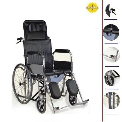 Xe lăn đa năng có ghế bô Lucass DNG D-67, có thể ngã tựa lưng 160 độ, 2 tay phanh