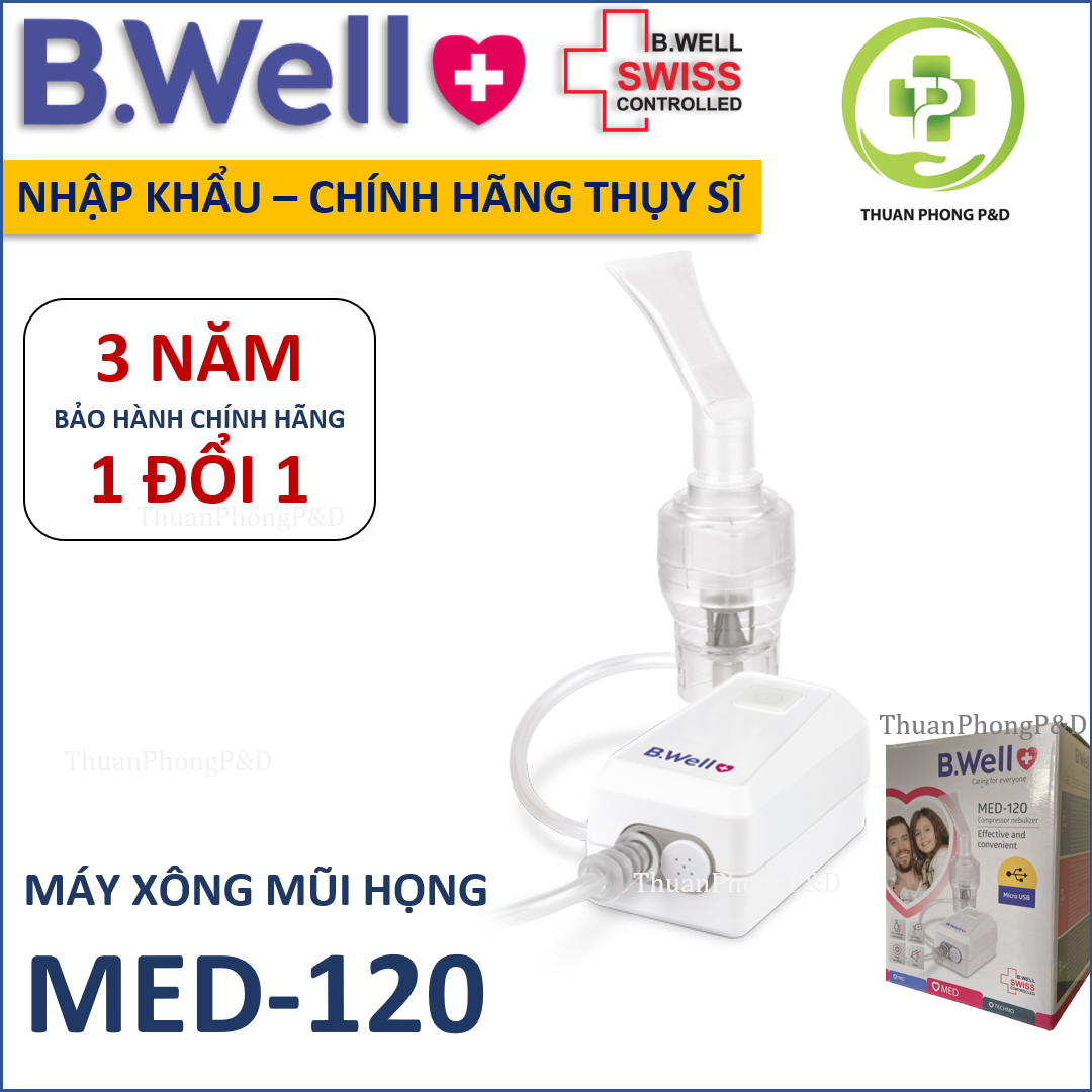 Máy xông mũi họng B.Well Swiss MED-120 -xuất xứ Thụy Sĩ