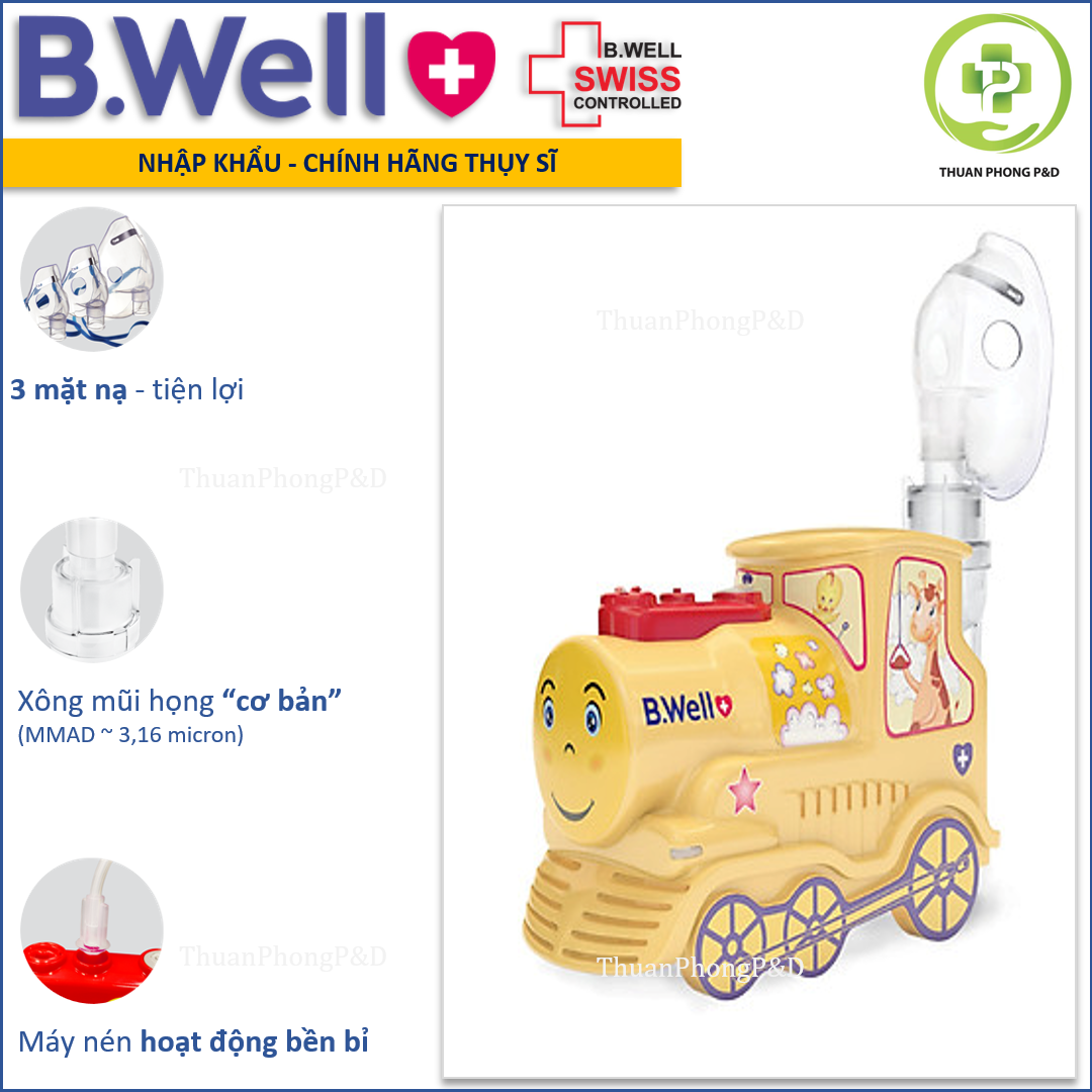 Máy xông mũi họng B.Well Swiss PRO-115- xuất xứ Thụy Sỹ- Freeship toàn quốc