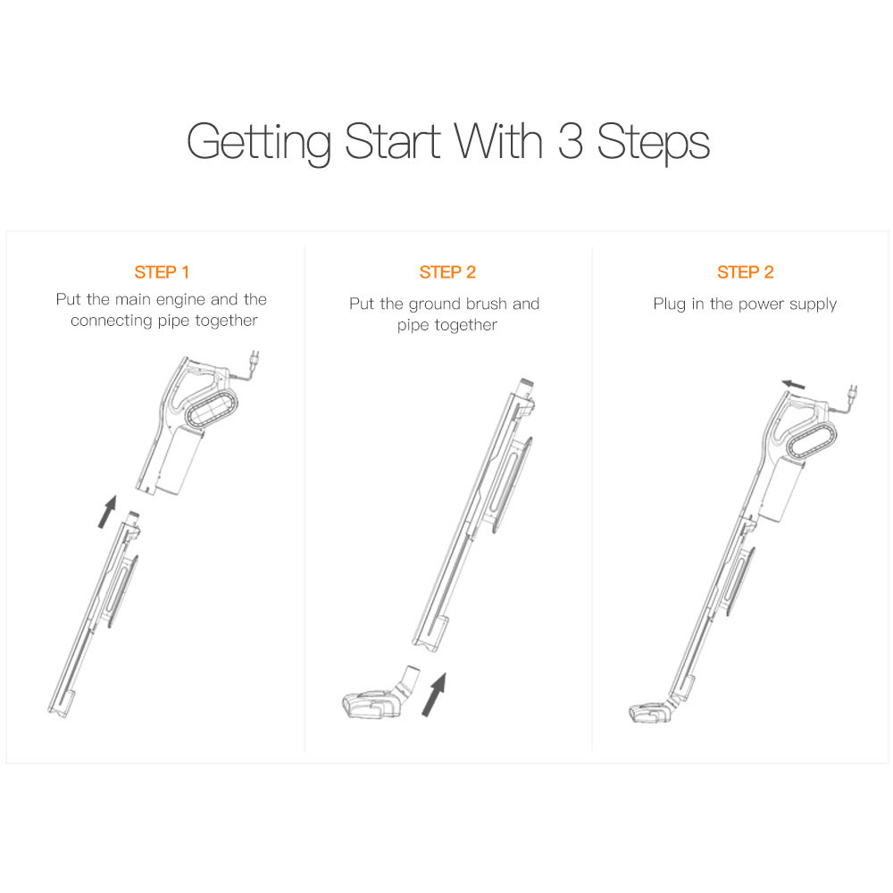 Máy hút bụi cầm tay gia đình Deerma DEM-DX700 (White) 600W