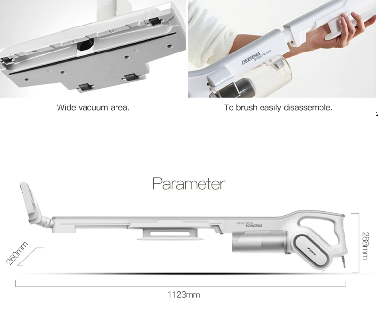 Máy hút bụi cầm tay gia đình Deerma DEM-DX700 (White) 600W