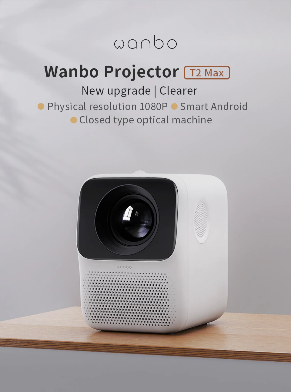 Máy Chiếu Mini Xiaomi Wanbo T2 Max LCD LED 4K HD 1080P - Bản Quốc Tế